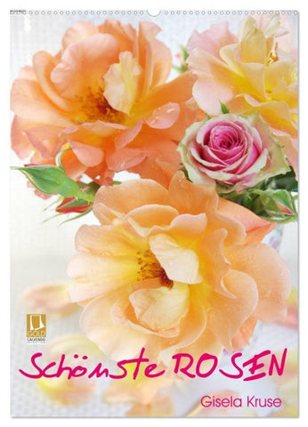 Schönste Rosen (Wandkalender 2027 DIN A2 hoch), CALVENDO Monatskalender