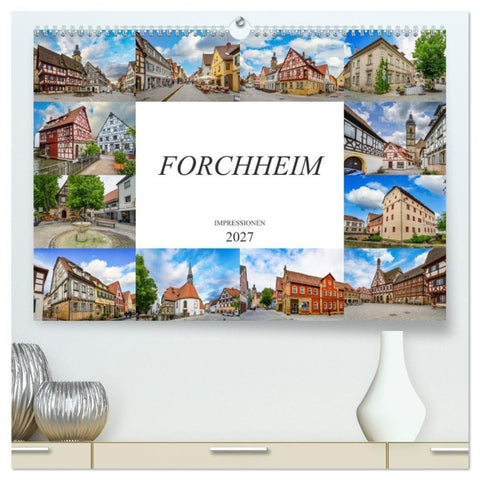 Forchheim Impressionen (hochwertiger Premium Wandkalender 2027 DIN A2 quer), Kunstdruck in Hochglanz