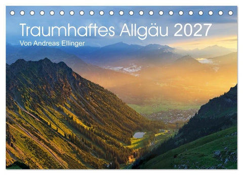 Traumhaftes Allgäu (Tischkalender 2027 DIN A5 quer), CALVENDO Monatskalender