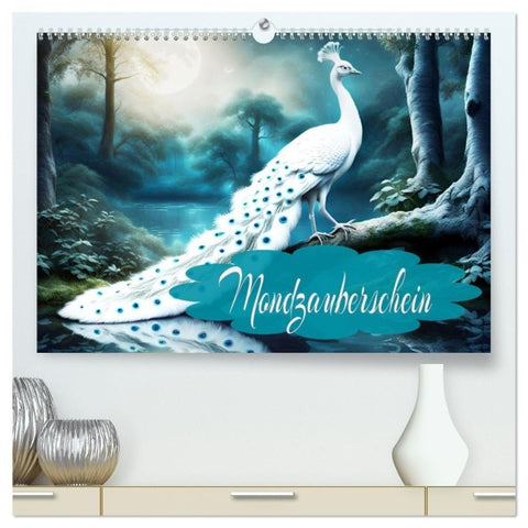 Mondzauberschein (hochwertiger Premium Wandkalender 2027 DIN A2 quer), Kunstdruck in Hochglanz