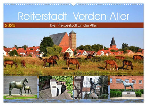 Reiterstadt Verden - Aller (Wandkalender 2026 DIN A2 quer), CALVENDO Monatskalender