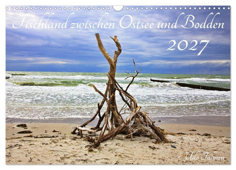 Fischland zwischen Ostsee und Bodden (Wandkalender 2027 DIN A3 quer), CALVENDO Monatskalender