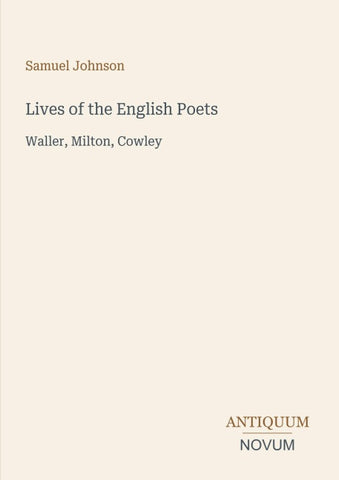 Lives of the English Poets