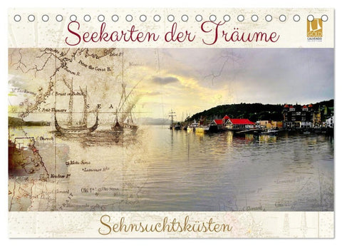 Seekarten der Träume (Tischkalender 2027 DIN A5 quer), CALVENDO Monatskalender