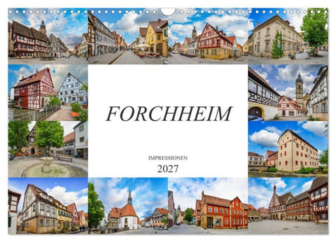 Forchheim Impressionen (Wandkalender 2027 DIN A3 quer), CALVENDO Monatskalender