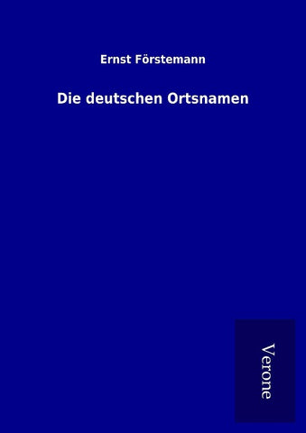 Die deutschen Ortsnamen