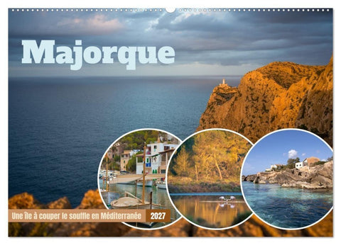 Majorque - Une île à couper le souffle en Méditerranée (Calendrier mural 2027 DIN A2 vertical), CALVENDO calendrier mensuel