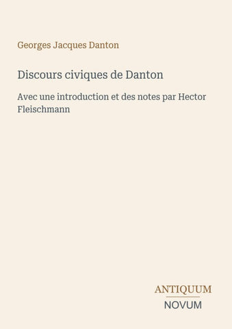 Discours civiques de Danton