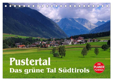 Pustertal - Das grüne Tal Südtirols (Tischkalender 2026 DIN A5 quer), CALVENDO Monatskalender