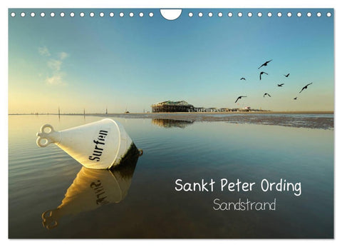 Sankt Peter Ording Sandstrand (Wandkalender 2026 DIN A4 quer), CALVENDO Monatskalender
