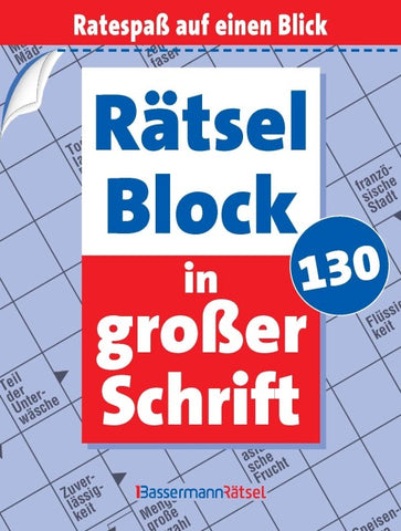 Rätselblock in großer Schrift 130 (5 Exemplare à 2,99 €)