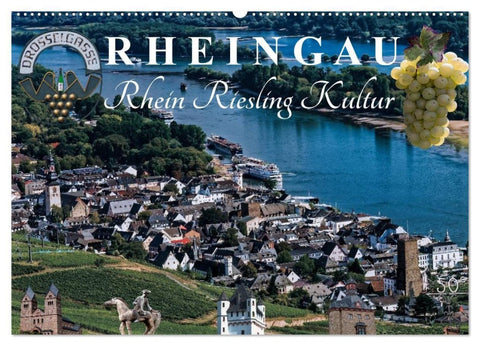 Rheingau - Rhein Riesling Kultur (Wandkalender 2027 DIN A2 quer), CALVENDO Monatskalender