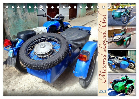 Motorrad-Legende Ural (Tischkalender 2027 DIN A5 quer), CALVENDO Monatskalender