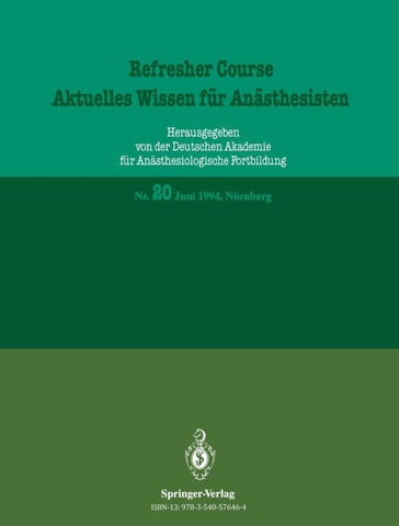 Aktuelles Wissen für Anästhesisten