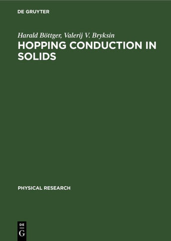 Hopping Conduction in Solids