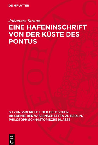 Eine Hafeninschrift von der Küste des Pontus