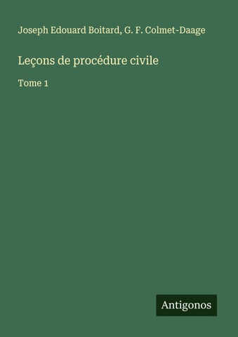 Leçons de procédure civile