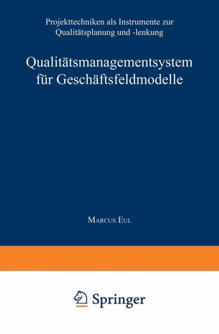Qualitätsmanagementsystem für Geschäftsfeldmodelle