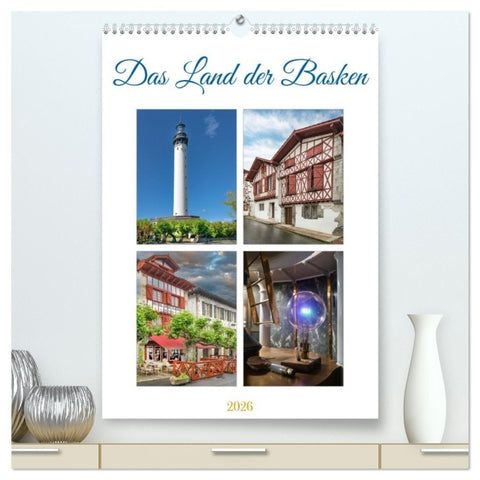 Das Land der Basken (hochwertiger Premium Wandkalender 2026 DIN A2 hoch), Kunstdruck in Hochglanz