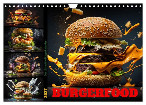 Burgerfood (Wandkalender 2027 DIN A4 quer), CALVENDO Monatskalender