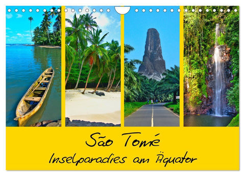 São Tomé - Inselparadies am Äquator (Wandkalender 2027 DIN A4 quer), CALVENDO Monatskalender
