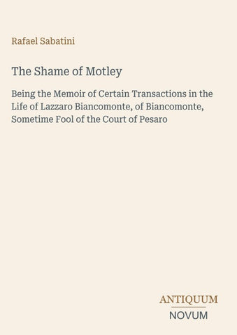 The Shame of Motley