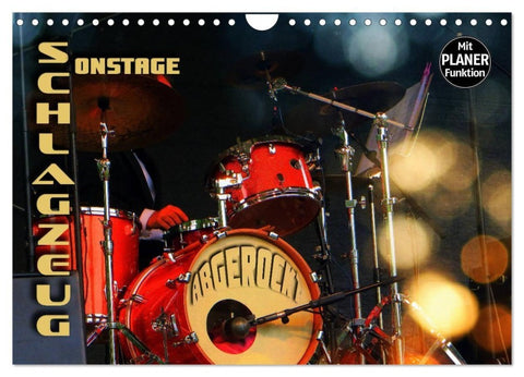 Schlagzeug onstage - "abgerockt" (Wandkalender 2027 DIN A4 quer), CALVENDO Monatskalender