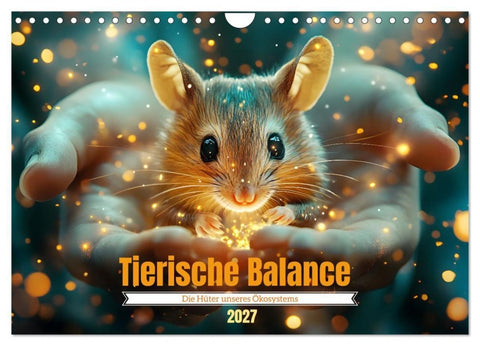 Tierische Balance (Wandkalender 2027 DIN A4 quer), CALVENDO Monatskalender