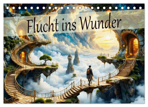 Flucht ins Wunder (Tischkalender 2027 DIN A5 quer), CALVENDO Monatskalender