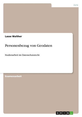Personenbezug von Geodaten