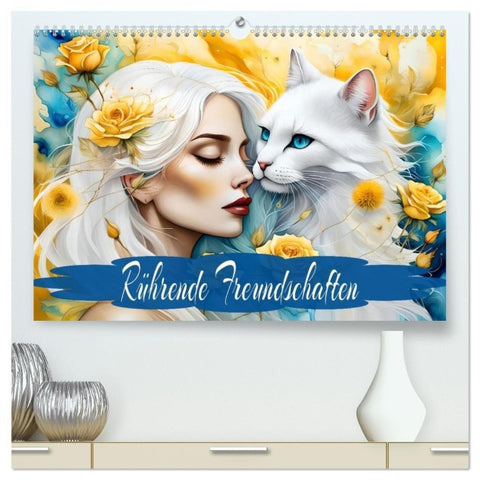 Rührende Freundschaften (hochwertiger Premium Wandkalender 2027 DIN A2 quer), Kunstdruck in Hochglanz