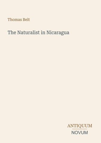 The Naturalist in Nicaragua