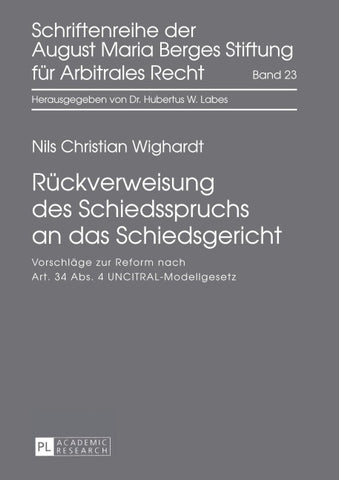 Rückverweisung des Schiedsspruchs an das Schiedsgericht