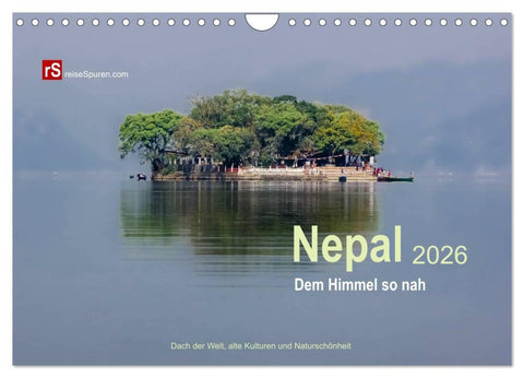 Nepal 2026 - Dem Himmel so nah (Wandkalender 2026 DIN A4 quer), CALVENDO Monatskalender