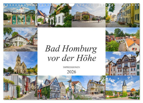 Bad Homburg vor der Höhe Impressionen (Wandkalender 2026 DIN A3 quer), CALVENDO Monatskalender