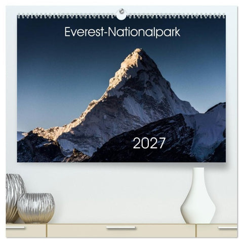 Everest-Nationalpark (hochwertiger Premium Wandkalender 2027 DIN A2 quer), Kunstdruck in Hochglanz