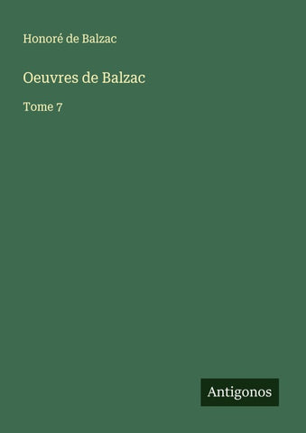 Oeuvres de Balzac