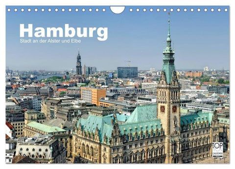 Hamburg Stadt an der Alster und Elbe (Wandkalender 2027 DIN A4 quer), CALVENDO Monatskalender