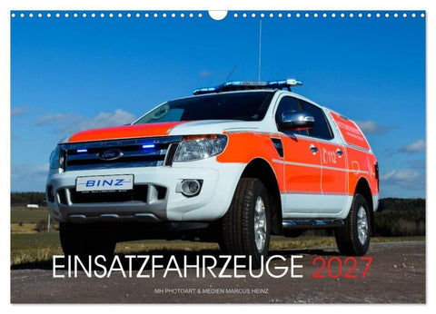 Einsatzfahrzeuge (Wandkalender 2027 DIN A3 quer), CALVENDO Monatskalender