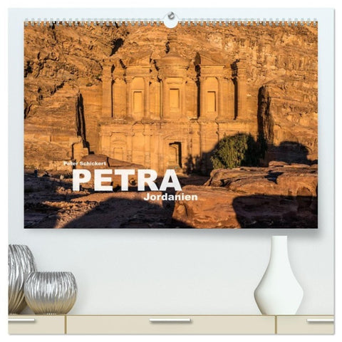 Petra - Jordanien (hochwertiger Premium Wandkalender 2027 DIN A2 quer), Kunstdruck in Hochglanz