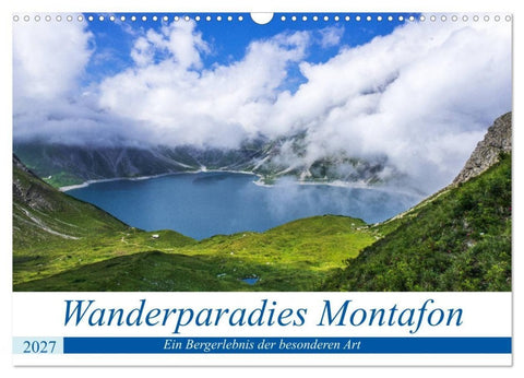 Wanderparadies Montafon (Wandkalender 2027 DIN A3 quer), CALVENDO Monatskalender