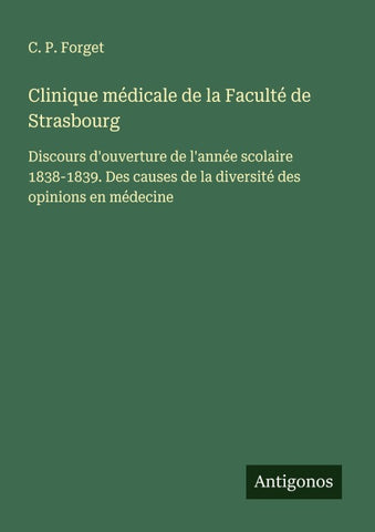 Clinique médicale de la Faculté de Strasbourg