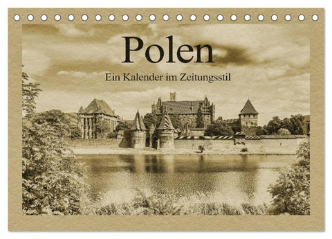 Polen - Ein Kalender im Zeitungsstil (Tischkalender 2026 DIN A5 quer), CALVENDO Monatskalender