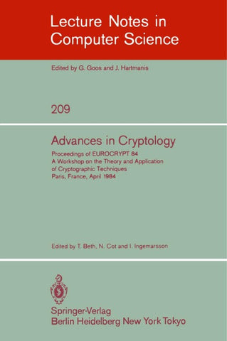 Advances in Cryptology