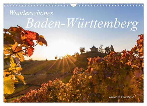 Wunderschönes Baden-Württemberg (Wandkalender 2027 DIN A3 quer), CALVENDO Monatskalender