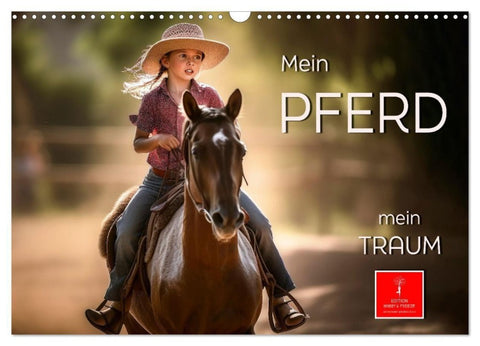 Mein Pferd - mein Traum (Wandkalender 2027 DIN A3 quer), CALVENDO Monatskalender
