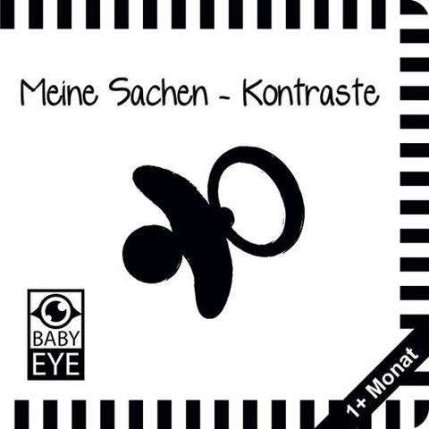 Meine Sachen – Kontraste: Kontrastbuch für Babys · kontrastreiche Bilder angepasst an Babyaugen · Schwarz Weiß Buch für Neugeborene · Mein erstes Bilderbuch · Montessori Buch