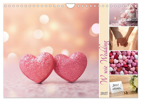 W wie Wedding (Wandkalender 2027 DIN A4 quer), CALVENDO Monatskalender