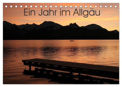 Ein Jahr im Allgäu (Tischkalender 2026 DIN A5 quer), CALVENDO Monatskalender