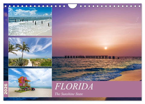 FLORIDA The Sunshine State (Wall Calendar 2026 DIN A4 landscape), CALVENDO 12 Month Wall Calendar
